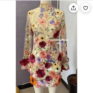 Eras Tour Folklore Taylor Swift Flower Dress- ADORABLE